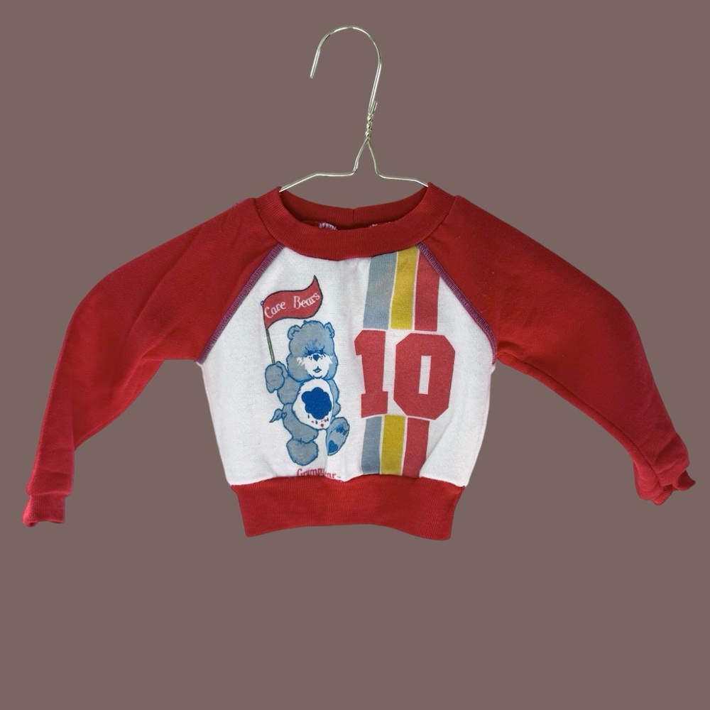 Vintage Baby CARE BEARS Grumpy Bear Crewneck 12months - Picture 5 of 5